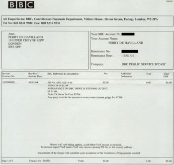 BBC money for me!