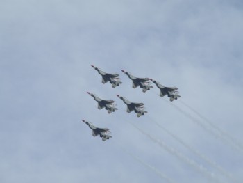 The USAF Thunderbirds put on quite a show.