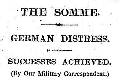 The Times 28 September 1916
