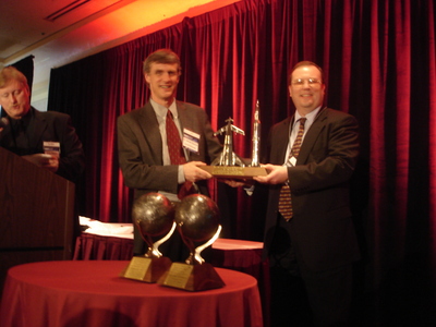 Steve Squires receives the Von Braun Award.