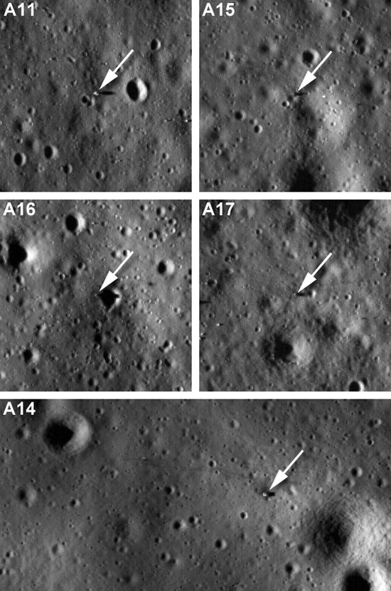 Apollo landing sites