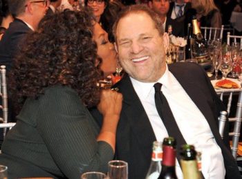 A couple show biz leftwingers share a moment together